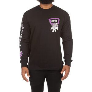 Ice Cream Nation Long Sleeve Knit Tee Black LG